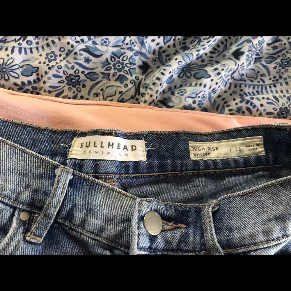 Pacsun ripped jean shorts